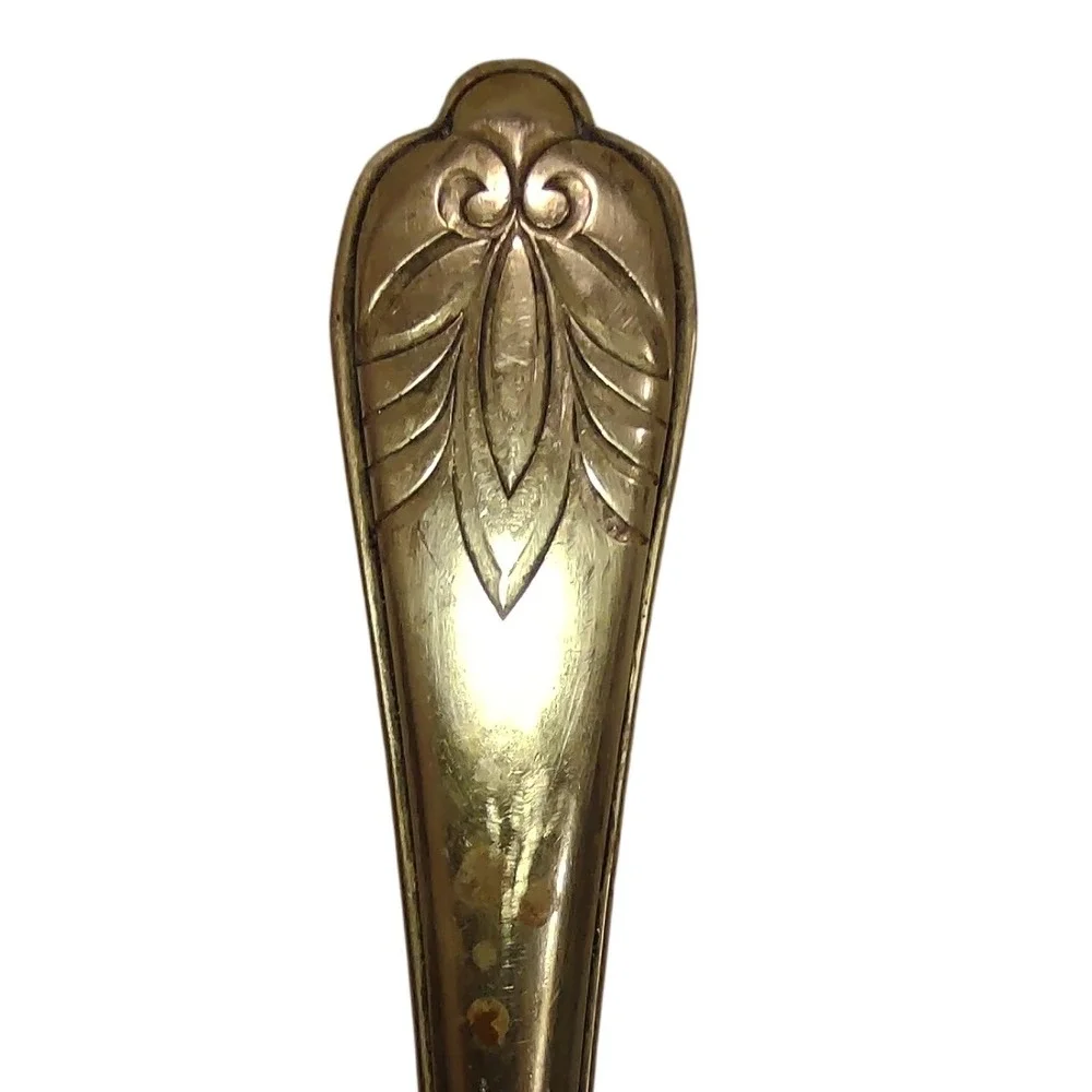 Vintage Gold Tone Pierced Cake Server Spatula‎ Dessert Server Made in Japan